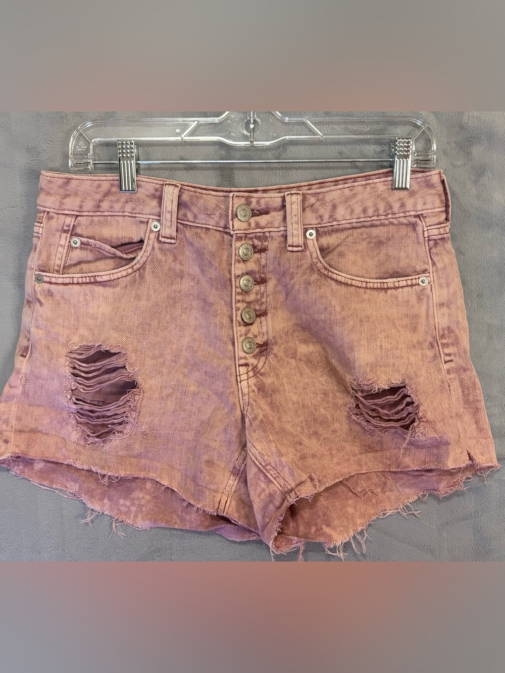 We The Free / Free People Romeo Distressed Denim Cutoff Shorts